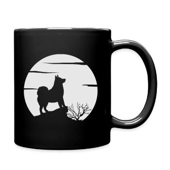 Alaskan Malamute Dog - Full Colour Mug - black - Right