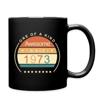 Cadeau d’anniversaire - Unique en son genre depuis 1973 - Mug uni - noir - Droite