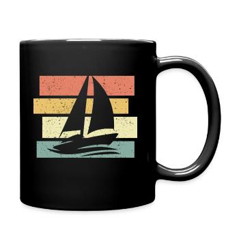 Voile Rétro Vintage - Mug uni - noir - Droite