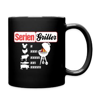 Serien Griller - Tasse einfarbig - Schwarz - Rechts