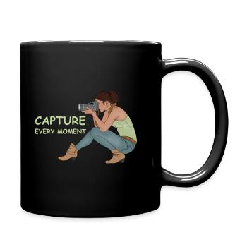 Capture Every Moment - Tasse einfarbig - Schwarz - Rechts