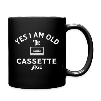 Oui je suis vieux - Cassettes Age - Mug uni - noir - Droite