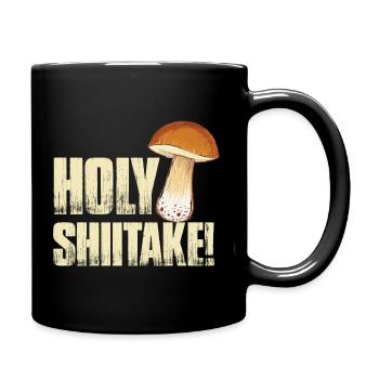 Mushroom pickers and mushroom friends - Full Colour Mug - black - Right