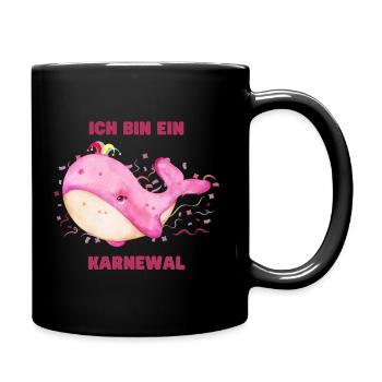 Ich bin ein Karnewal - Karneval / Fastnacht Kostüm - Tasse einfarbig - Schwarz - Rechts