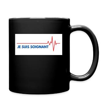 Je suis soignant - Mug uni - noir - Droite