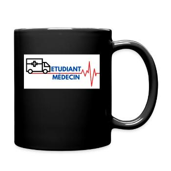etudiant médecin - Mug uni - noir - Droite