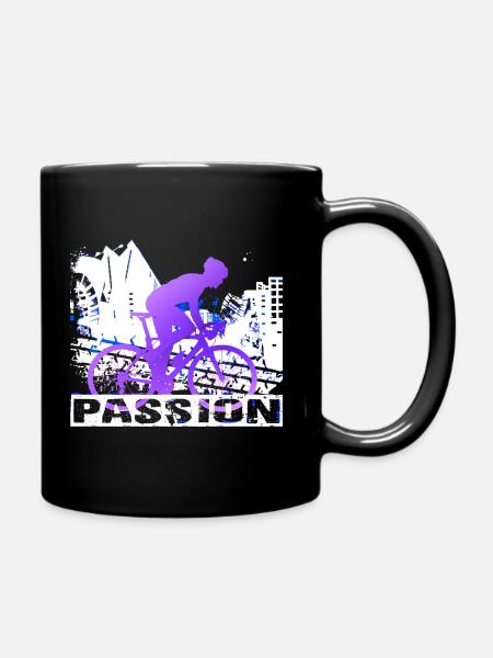 Fahrrad - Tasse einfarbig - Schwarz