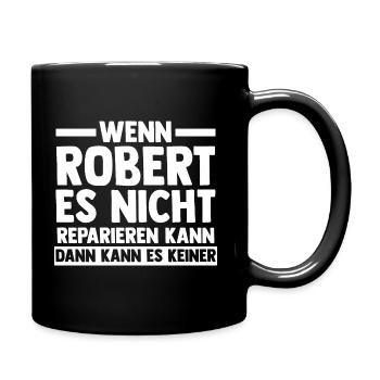 Robert - Tasse einfarbig - Schwarz - Rechts
