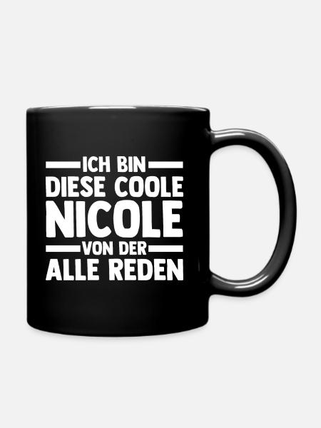 Nicole - Tasse einfarbig - Schwarz