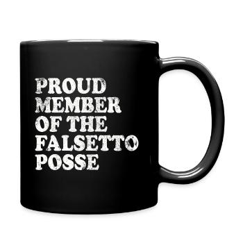 Proud Member of the Falsetto Posse - white - Full Colour Mug - black - Right