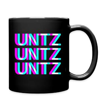 Untz Untz Techno Rave Club Electro Musik Raver - Tasse einfarbig - Schwarz - Rechts