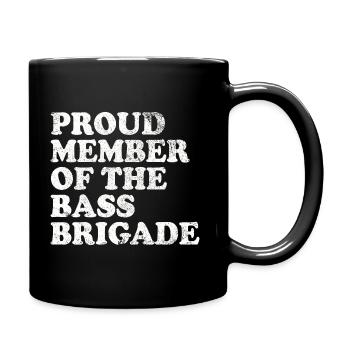 Proud Member of the Bass Brigade - white - Full Colour Mug - black - Right