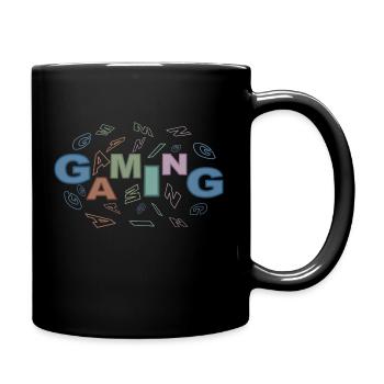 Game-scene-colorful - Tasse einfarbig - Schwarz - Rechts