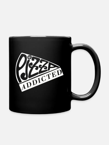 Accro à la pizza - Mug uni - noir