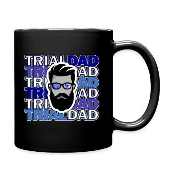 Father's Day 2024 Trialbike Daddy Racing Sport TRIAL - Full Colour Mug - black - Right