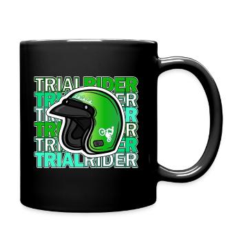 TRIAL RIDER Racing Motorrad Sport Trial Bike - Tasse einfarbig - Schwarz - Rechts