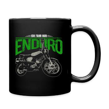 S51 Moped Enduro - Kult für Simson Liebhaber - Tasse einfarbig - Schwarz - Rechts