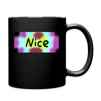 nice - Tasse einfarbig - Schwarz - Rechts
