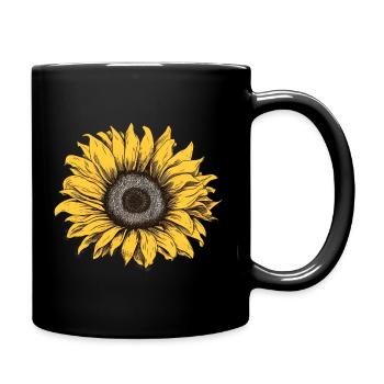 Tournesol - Mug uni - noir - Droite