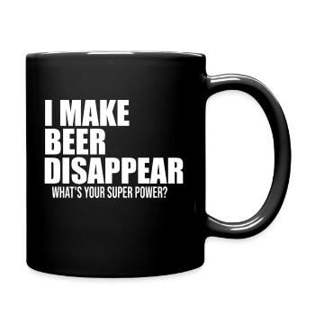 Je fais disparaître la bière drôle de citation - Mug uni - noir - Droite