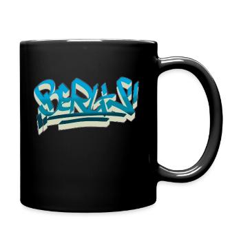 Berlin Graffiti Shirt Style streetart urban cult - Tasse einfarbig - Schwarz - Rechts