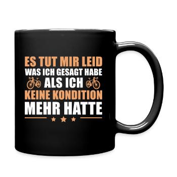 Fahrrad Humor Radsport Fahrradfahrer Geschenk - Tasse einfarbig - Schwarz - Rechts