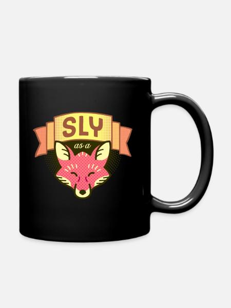 Sournois comme un renard - Mug uni - noir