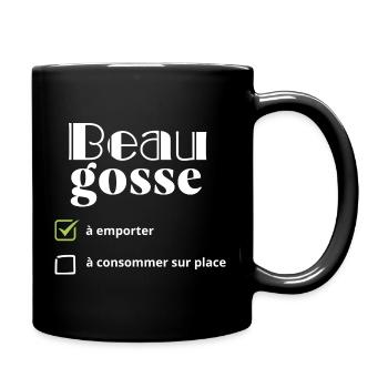 Beau gosse à emporter - Mug uni - noir - Droite