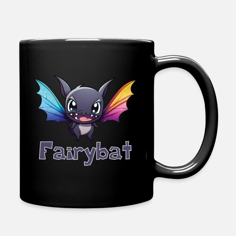 Feen Fledermaus - Halloween - Tasse einfarbig - Schwarz
