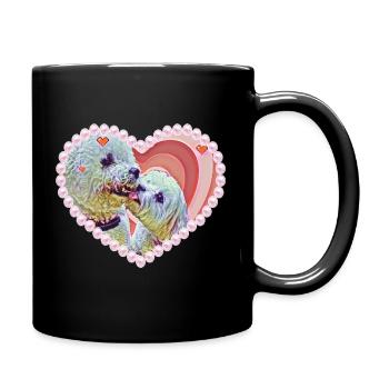 Joy in love - Tasse einfarbig - Schwarz - Rechts