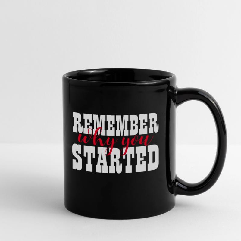 REMEMBER WHY YOU STARTED - MOTIVATION - WINNER Full Colour Mug