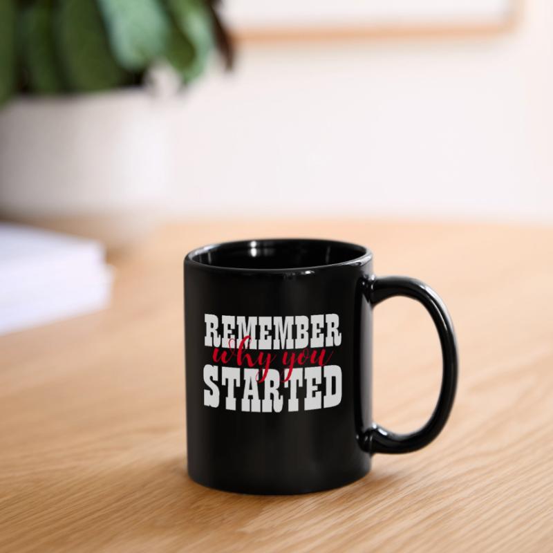 REMEMBER WHY YOU STARTED - MOTIVATION - WINNER Full Colour Mug