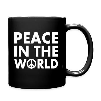 Peace in the world - Mug uni - noir - Droite