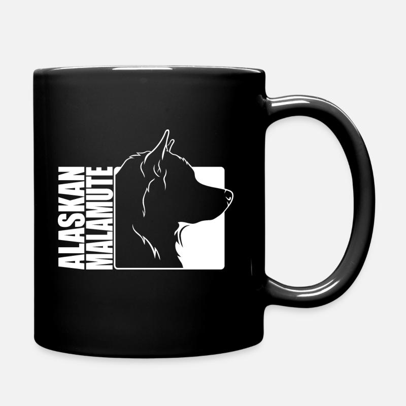 Malamute d’Alaska Profil Chiens Chien Wilsigns - Mug uni - noir