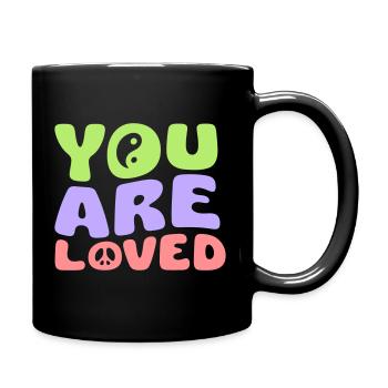 VOUS ÊTES AIMÉS - Mug uni - noir - Droite