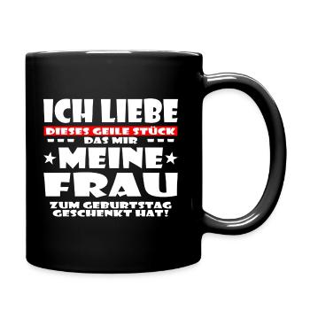 ICH LIEBE MEINE FRAU - Tasse einfarbig - Schwarz - Rechts