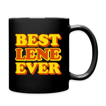 Lene First Name Funny Gift - Full Colour Mug - black - Right