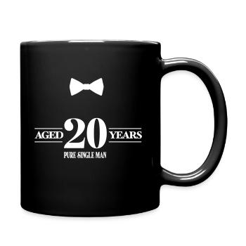 20 years old pure single man - Mug uni - noir - Droite