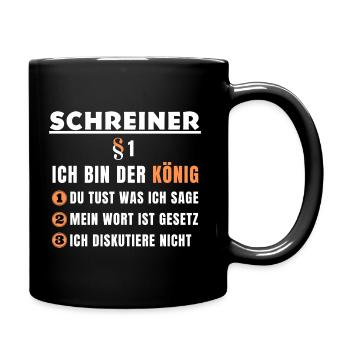 Carpenter's Gift - I Am The King - Full Colour Mug - black - Right