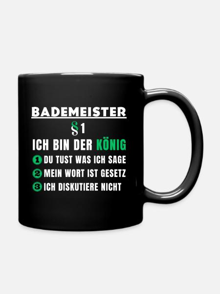 Lifeguard Gift - I'm the King - Full Colour Mug - black