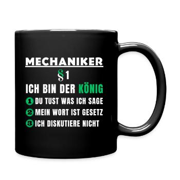 Mechanic Gift - I'm the King - Full Colour Mug - black - Right