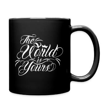 The World is yours - Tasse einfarbig - Schwarz - Rechts