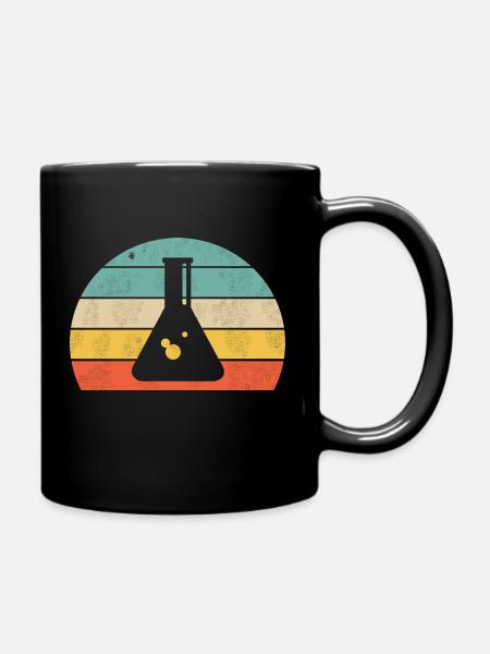 Laborant - Tasse einfarbig - Schwarz
