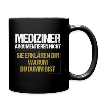 Les professionnels de la santé ne discutent pas - Mug uni - noir - Droite