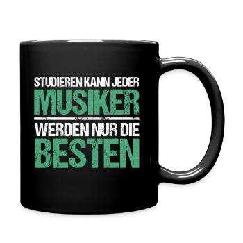 Anyone can study - Musician Edition - Full Colour Mug - black - Right