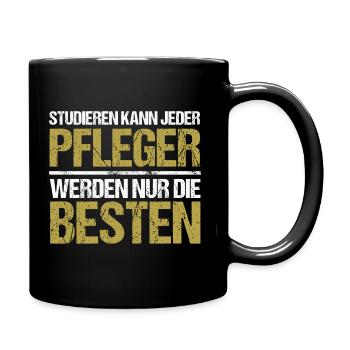 Anyone can study - Pfleger Edition - Full Colour Mug - black - Right