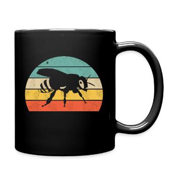 Bee - Full Colour Mug - black - Right