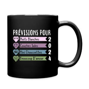 Grossesse Prévisions Pour 2024 Future Maman cadeau - Mug uni - noir - Droite