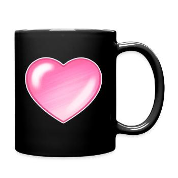 Heart - Full Colour Mug - black - Right