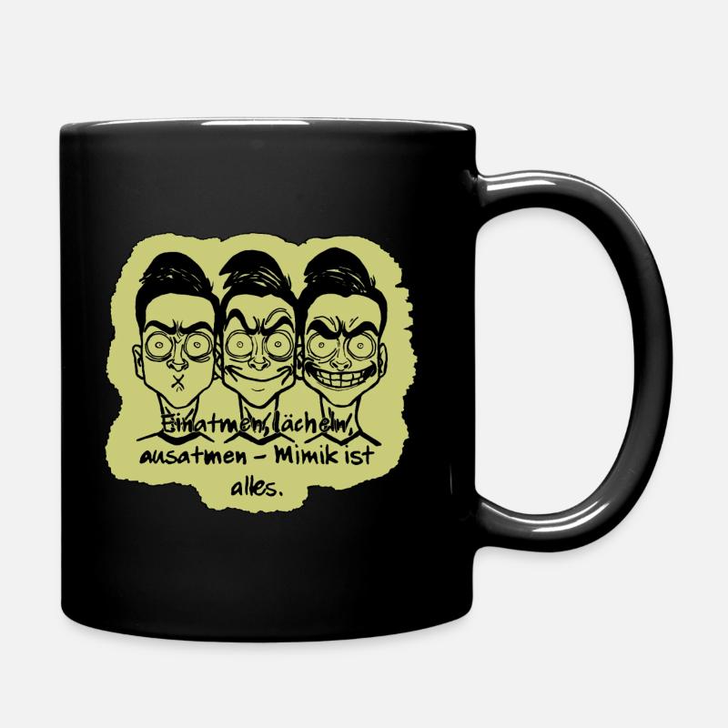 Les expressions faciales sont primordiales - Mug uni - noir